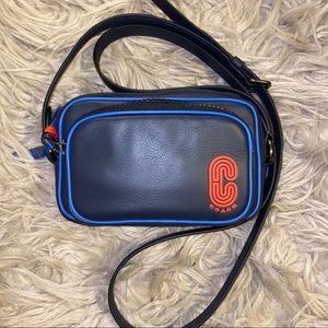 Mens Coach double pouch crossbody